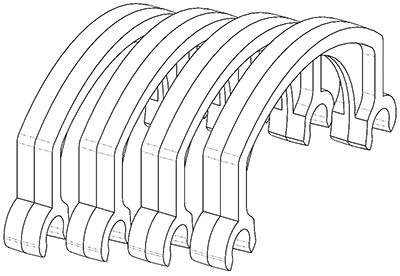 6K-600 Blanking Clamp (set of 4)