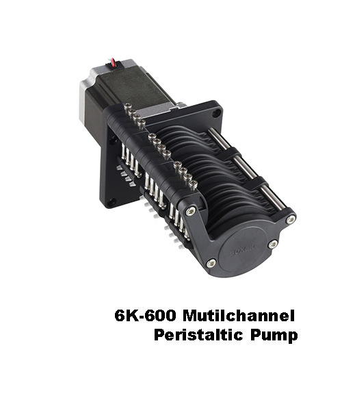 multichannel peristaltic pump for medical life science applications